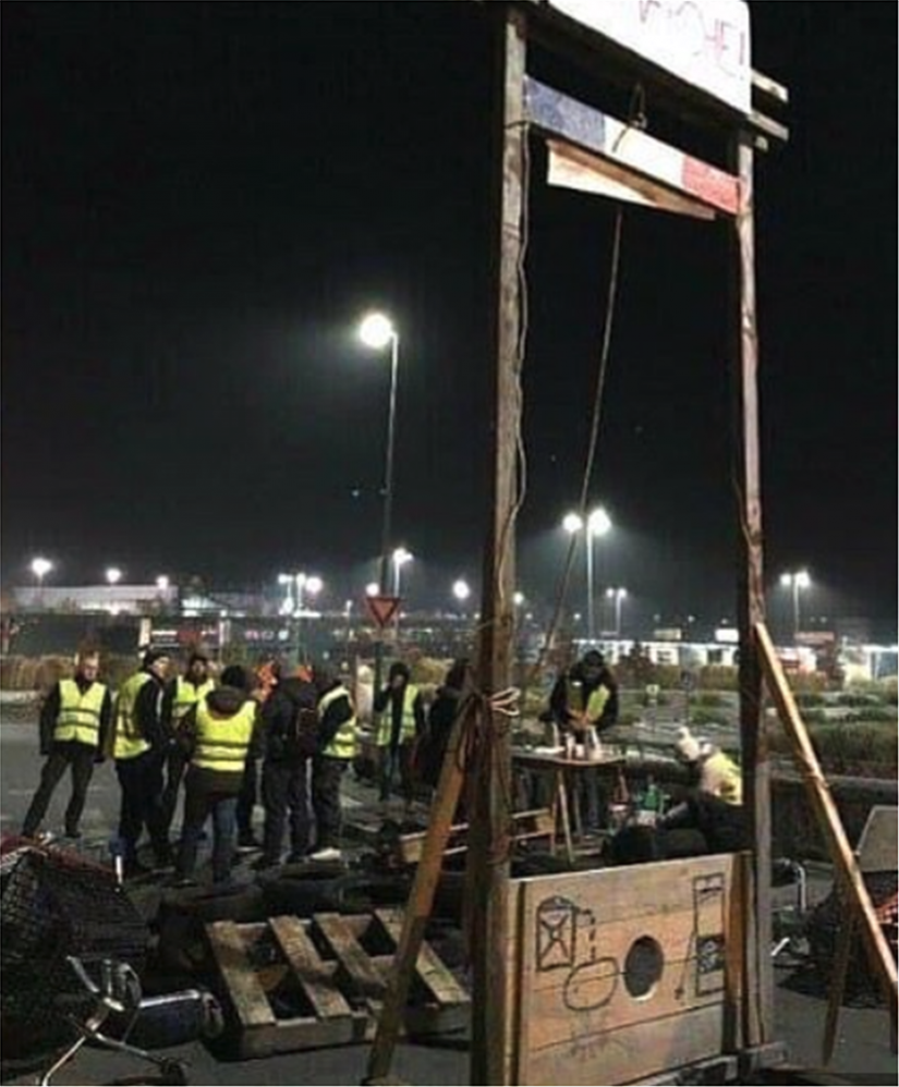 Μακρόν,Λαιμητόμος,Γαλλία,κίτρινα,Γιλέκα,Κίνημα